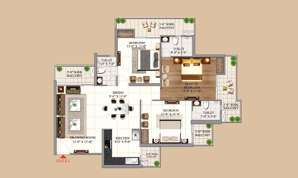Aigen Royal Park Floor Plan Image
