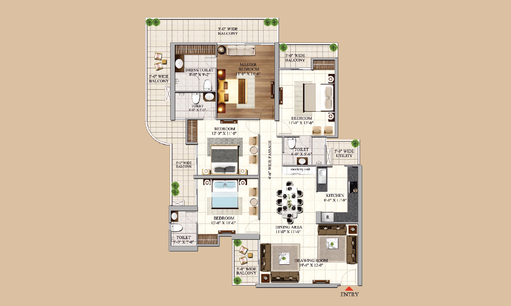 Aigen Royal Park Floor Plan Image